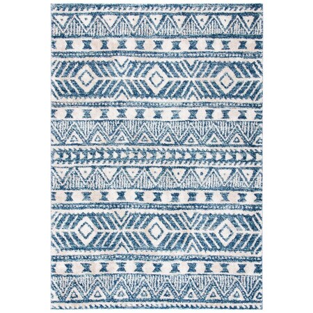 Safavieh Tunisia Power Loomed Rectangle Area Rug Navy & Ivory - 5 ft. -3 in. x 7 ft. -7 in. TUN739N-5